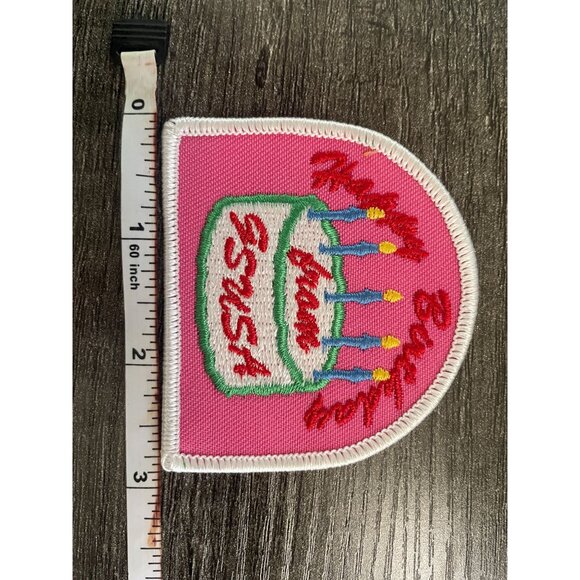 Girl Scouts HAPPY BIRTHDAY FROM GSUSA Birthday Cake & Candles Patch - Picture 5 of 6